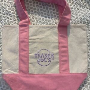 Trader Joe’s Mini Tote- Pastel Pink